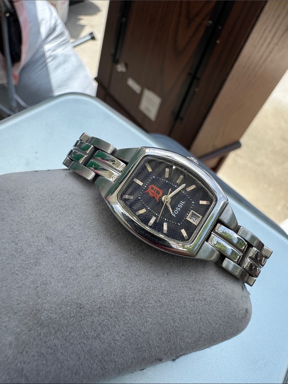 Fossil Silver Stainless Steel Bracelet Watch Band